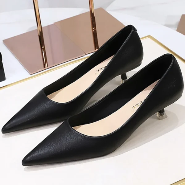 Western Style All-match Simplicity Commute Women Shoes 4.5cm Thin Heels - Image 8