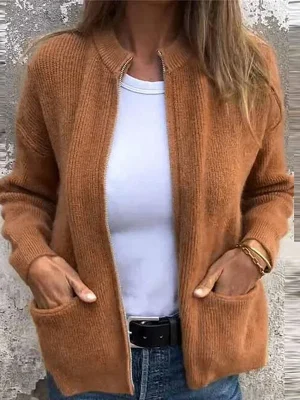 Winter Sweater Cardigan Women Long Sleeve Knitted Sweater Women