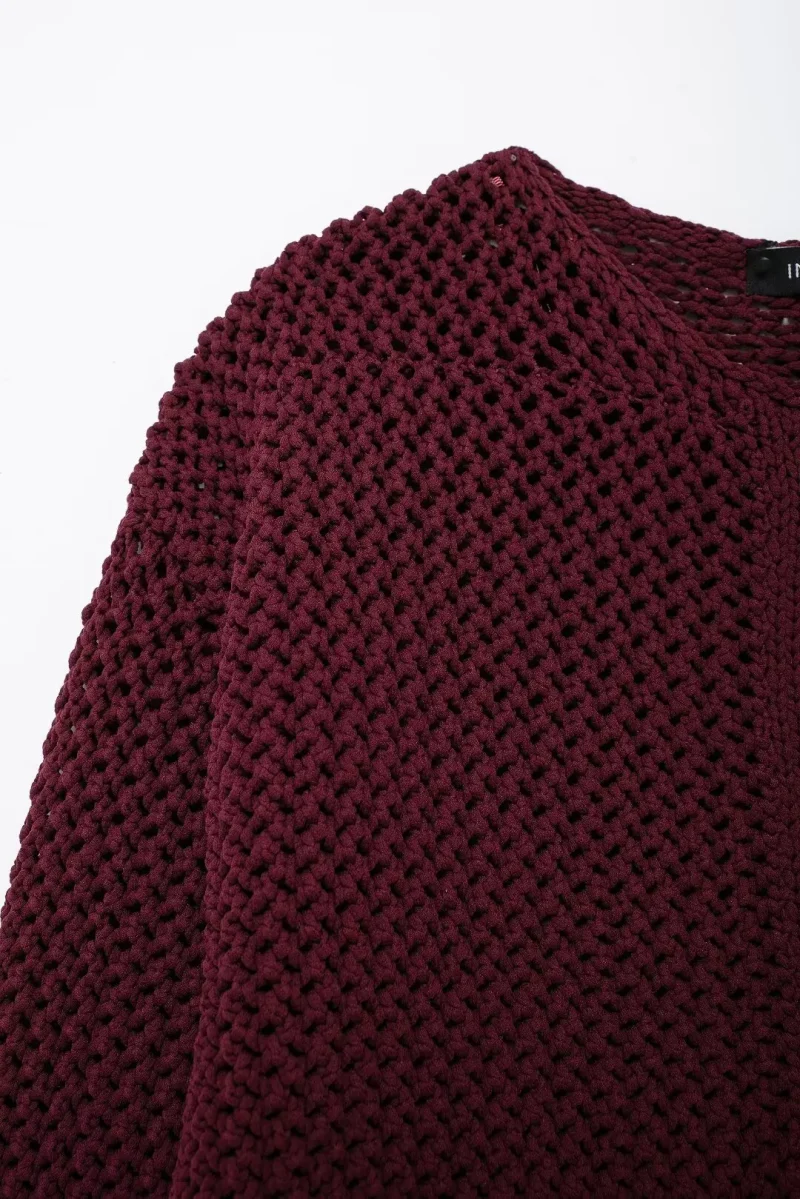 Autumn Women Knitted Cardigan Metal Buttons O Neck Long Sleeve Sweater - Image 9