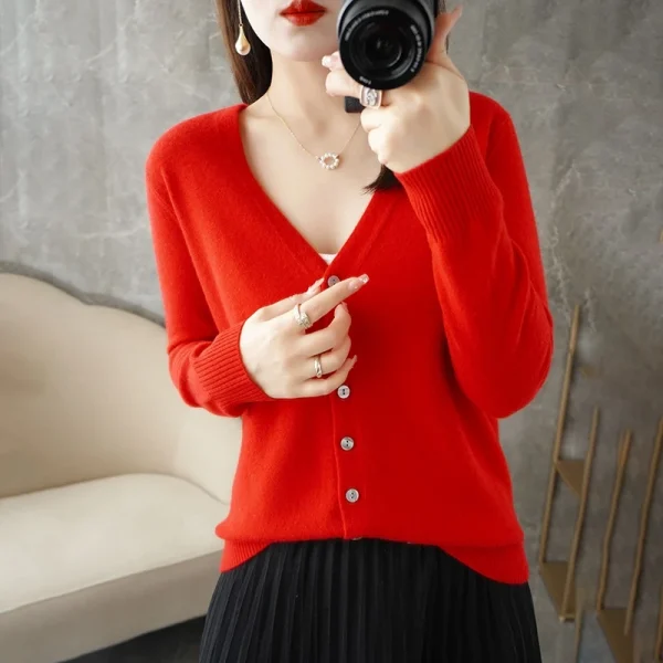 Small Fragrant Wind Women Loose Sweater Sweater All Sweater Coat - Image 3