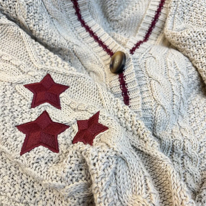 Knit Cardigan Women Autumn Gentle Solid Long Sleeve Single Breasted Female Sweaters - Image 8