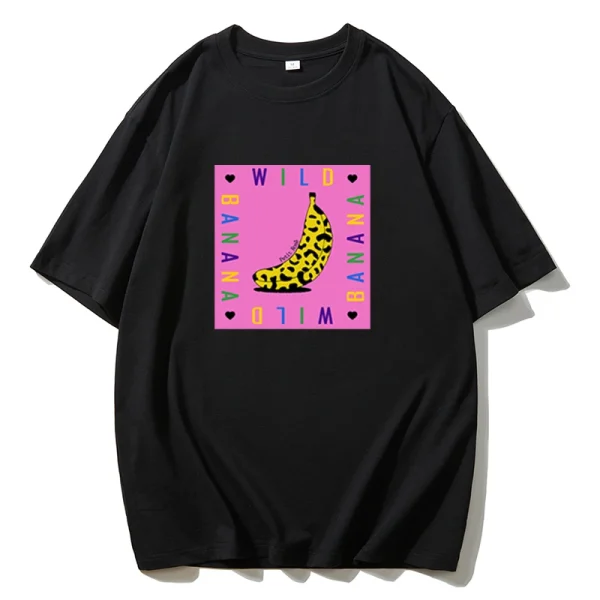 Banana Graphic Printed T Shirt Women Summer Cotton Soft Short Sleeve - Image 3