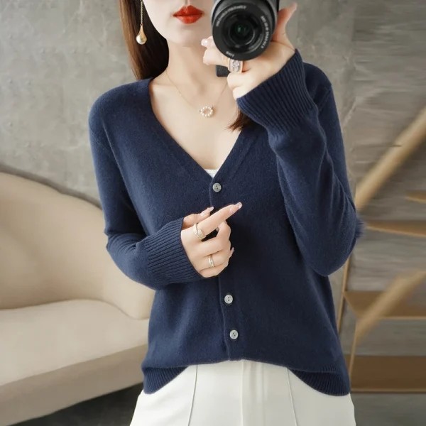 Small Fragrant Wind Women Loose Sweater Sweater All Sweater Coat - Image 5