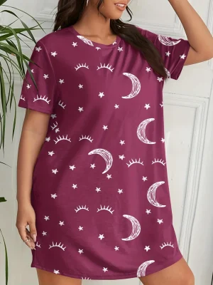 Women’s Home Sleeping Dresses Oversized Size Dresses Fashion