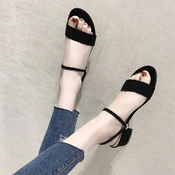 Women Sandals Chunky Heels Slides Summer Sandal Elegant Shoes Women Slipper - Image 5