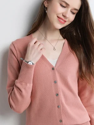 Autumn Sweaters V-neck Knitwears Korean Fashion Cardigans