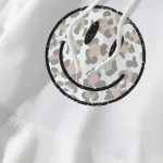 Smile Leopard Print Sweatshirt Women Soft Casual Loose Female Hoodies - Image 6