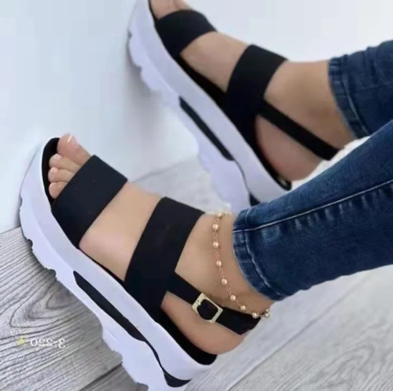 Women Sandals Lightweight Heels Sandals Summer Shoes for Women Wedge Sandal - Image 2