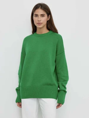 Basic Regular Knitted Cashmere Sweater Women 2024 New Winter Loose