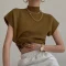 Women Knit T Shirt Loose Short Sleeve Summer Pullover Korean Style Tees