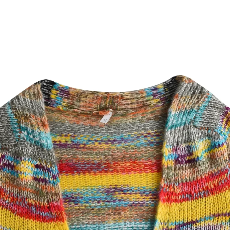 Sweater Knitted Cardigan Thin Loose Jacket For Women 2024 Korean Casual - Image 8