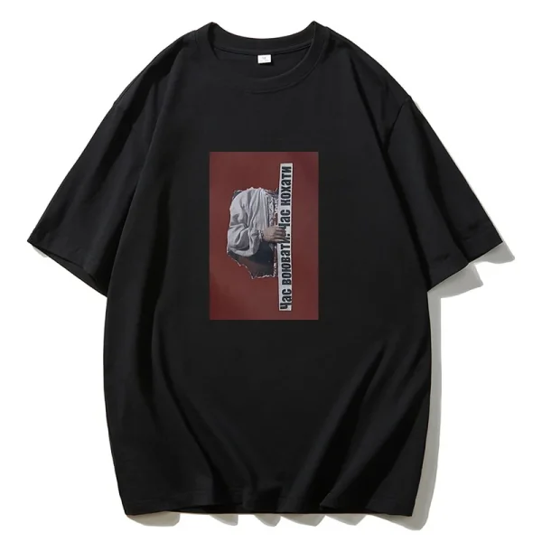 Graphic Print T-Shirt Women Crew Neck Oversized Harajuku Top - Image 6