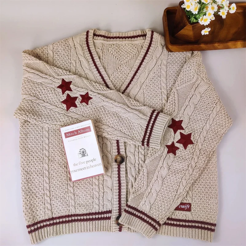 Knit Cardigan Women Autumn Gentle Solid Long Sleeve Single Breasted Female Sweaters