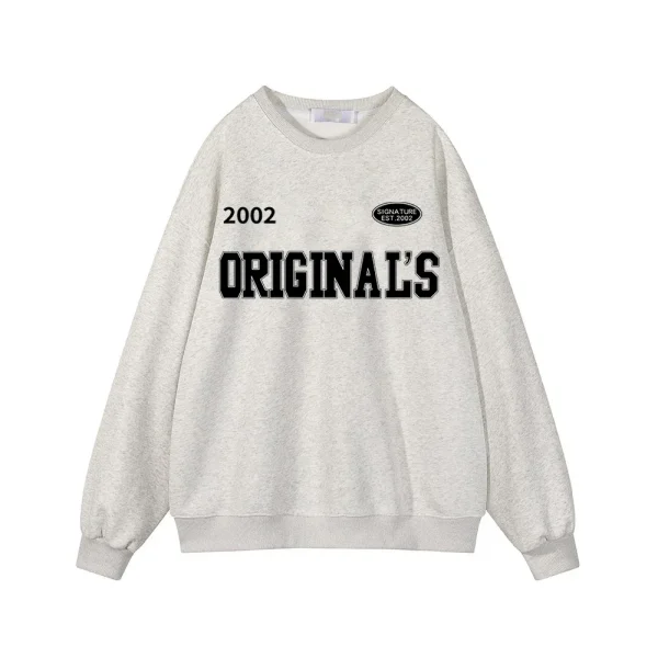 Cotton Kroean Style Letters Print Sweatshirt Women Soft O Neck Ladies - Image 7