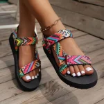 Summer Flat Women's Shoes Hemp Rope Set Foot Beach Sandals Outdoor - Image 2