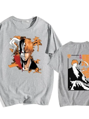 Bleach T-Shirt Harajiku Hip Hop Casual Loose Unisex Anime TShirt Ladies