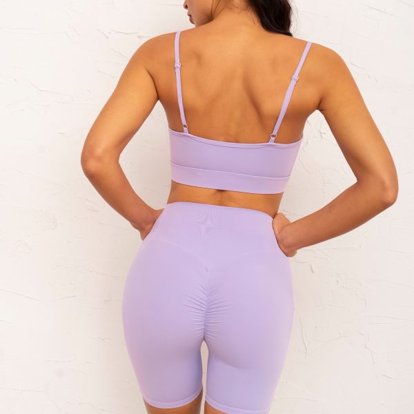 Women's Spaghetti Strap Bra & Double Pocket Pants 3-Piece Yoga Set - Image 3