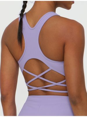 Cross H-Shaped Beauty Back Sports Vest