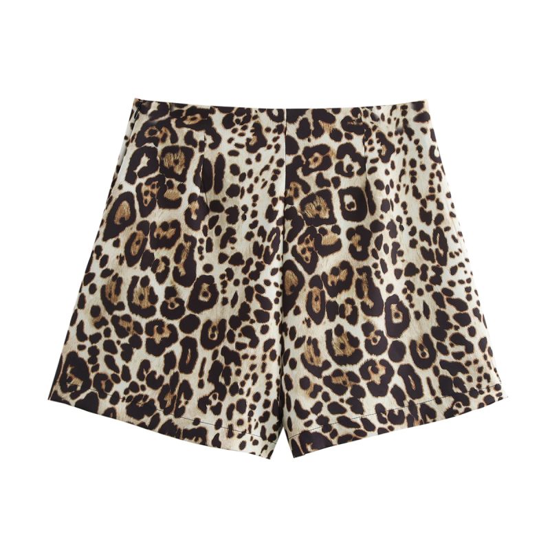 Autumn Women’s Street Style Animal Print Culottes Skirt - Image 2