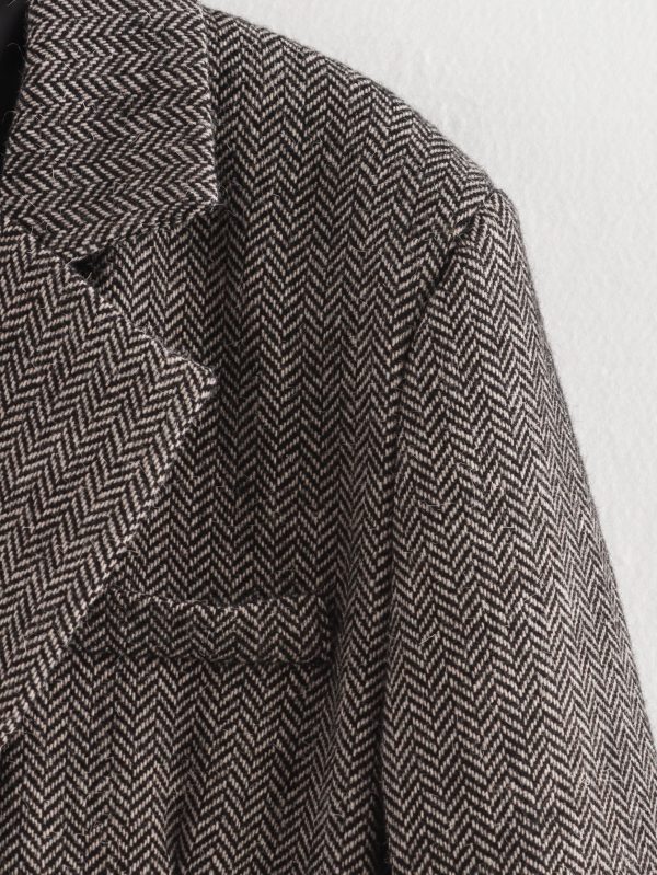 Fall Women’s Casual Herringbone Wool Blazer - Image 6