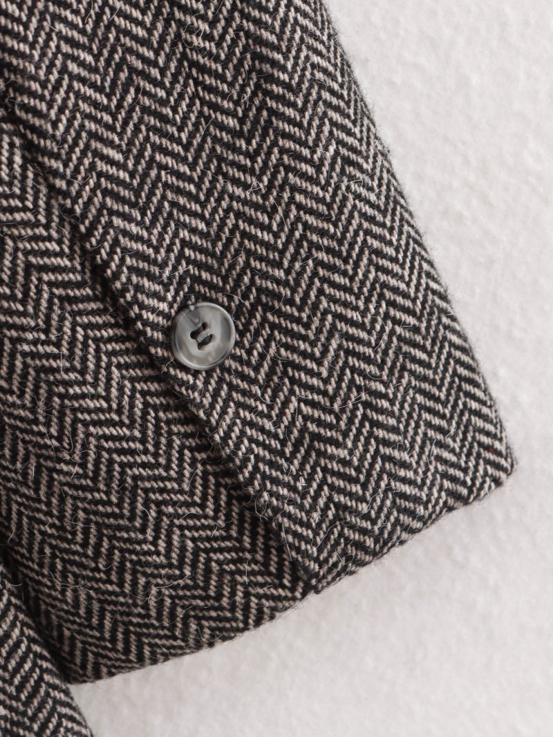 Fall Women’s Casual Herringbone Wool Blazer - Image 14