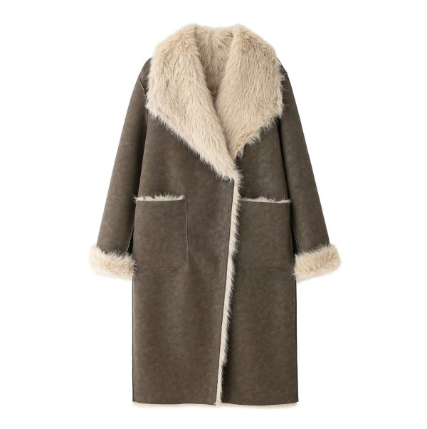 Autumn Winter Women’s Double-Sided Long Wear Overcoat - Image 4