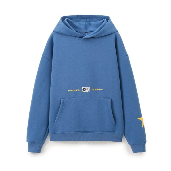 French Casual Graphic Hoodie - Women’s Loose Letter Print Sweatshirt - Image 2