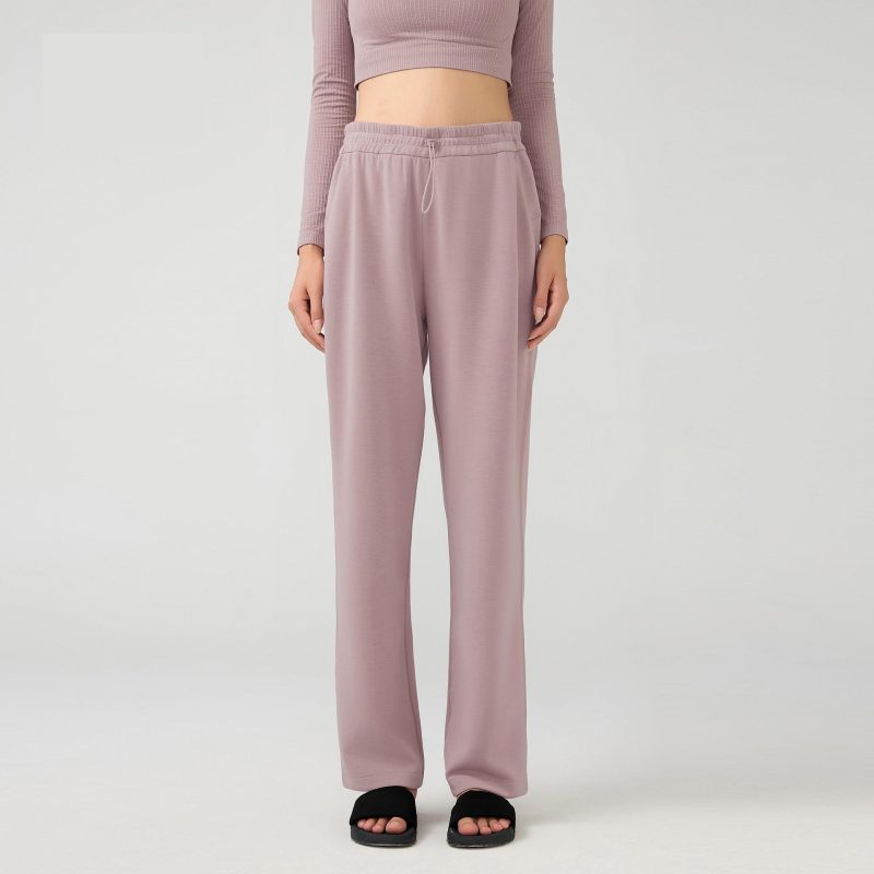 Autumn Winter Casual Wide-Leg Straight Leg Pants for Women