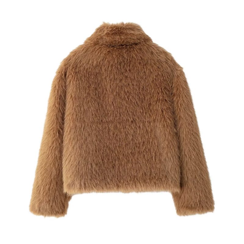 Autumn Women’s Collared Long Sleeve Zipper Coat - Image 2