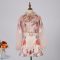 Women's Spring Autumn 3-Piece Halter Blouse & Shorts Set