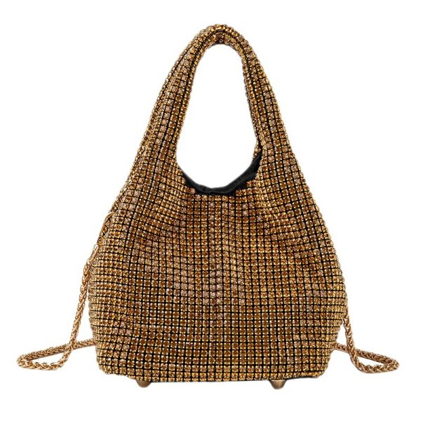 Full Diamond Rhinestone Bucket Bag - Women’s Portable Messenger Bag - Image 2