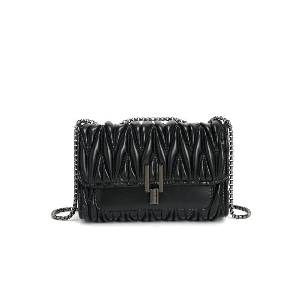 High-Grade Pleated Chain Lock Bag - Image 2