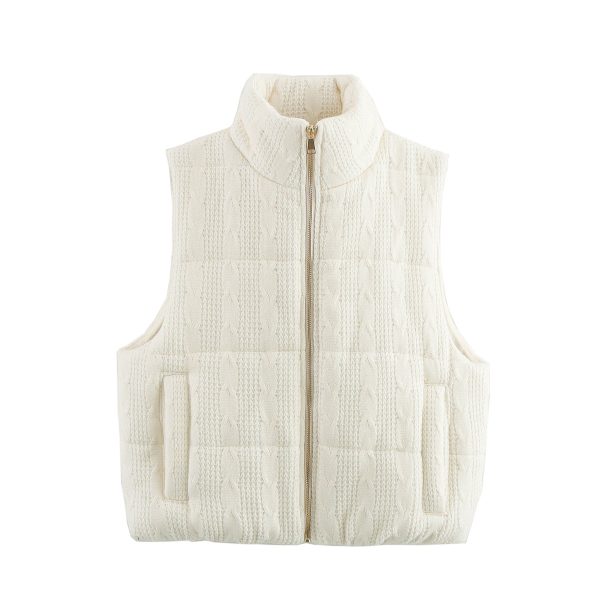 Women’s Winter Knitted Cotton Vest – Loose & Casual All-Matching Design - Image 3