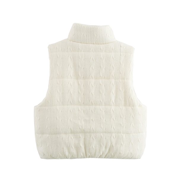 Women’s Winter Knitted Cotton Vest – Loose & Casual All-Matching Design - Image 4