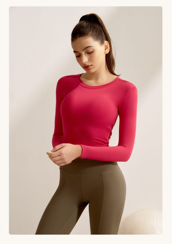 Advanced Long Sleeve Sexy Yoga Top for Women – Running & Pilates - Image 2