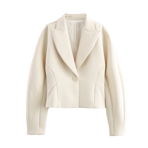 Silk Satin Texture Blazer – Women’s Elegant Blazer Jacket - Image 2