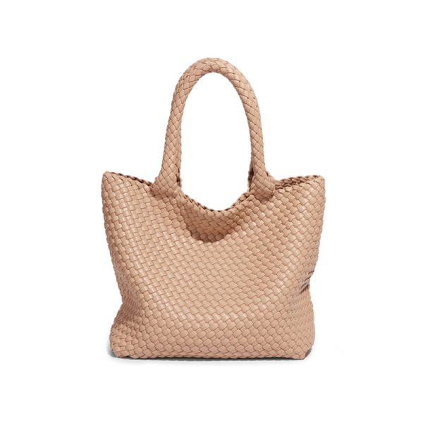 Hand Woven Texture Tote Bag - Large Capacity Summer Shoulder Bag - Image 5