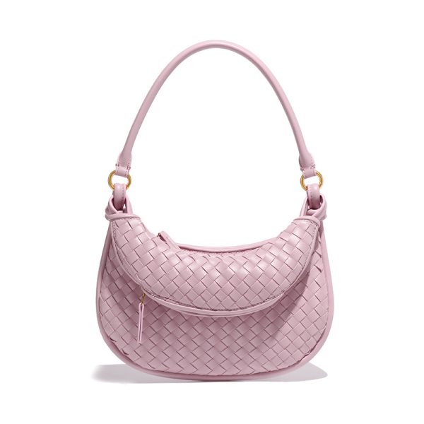 Retro Twin Woven Bag Women Portable Shoulder Underarm Bag - Image 3