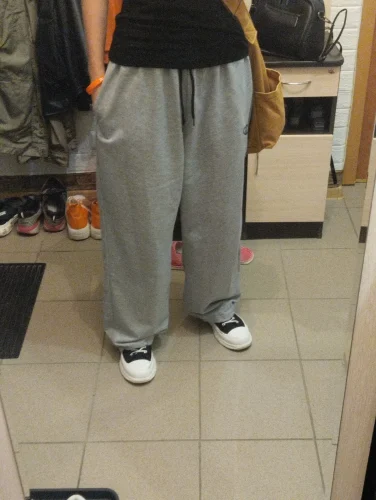 Gray Oversized Sweatpants: Y2K Harajuku Fashion photo review