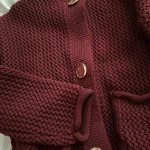 Autumn Women Knitted Cardigan Metal Buttons O Neck Long Sleeve Sweater photo review