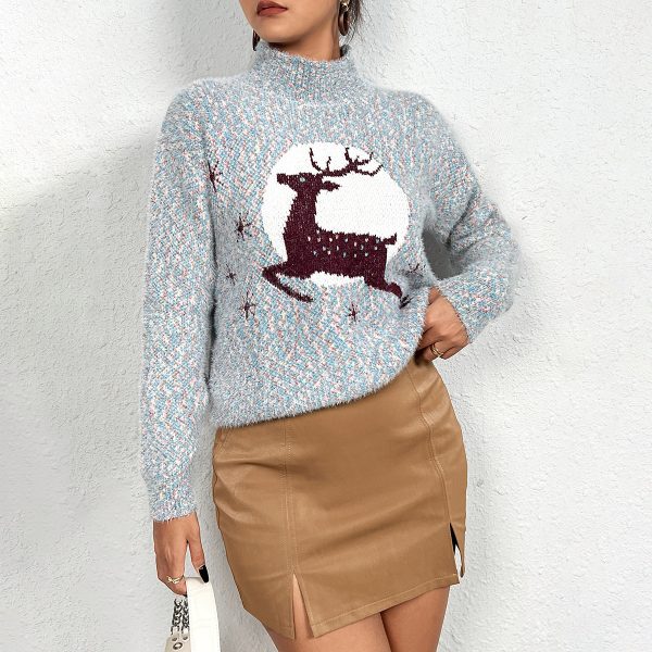 Christmas Elk Jacquard Sweater