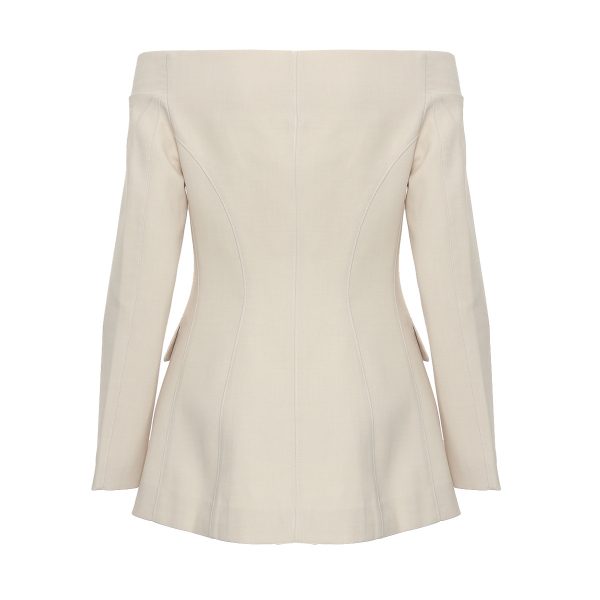 Autumn Winter Off-Shoulder Short Jacket for Women - Image 3