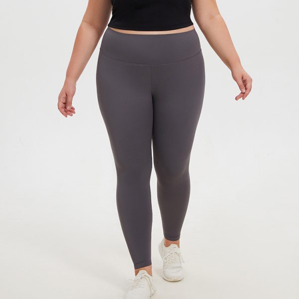 Plus Size High-Waist Peach Hip Lifting Yoga & Fitness Pants - Image 3