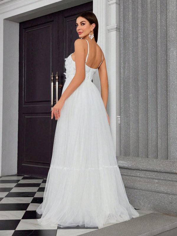 Simple White Ball Gown - Light Wedding & Party Dress - Image 2