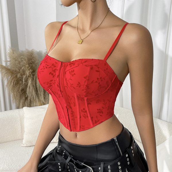 Women's Push-Up Tube Top Camisole with Beauty Back Straps