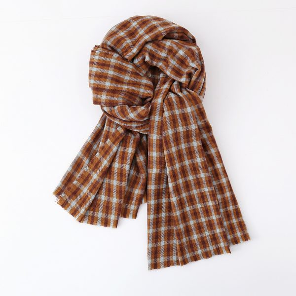 Women’s Cashmere-Like British Plaid Scarf - Autumn Winter Couple Scarf - Image 4