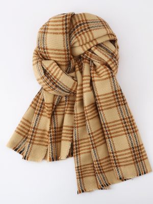 Women’s Cashmere-Like British Plaid Scarf – Autumn Winter Couple Scarf