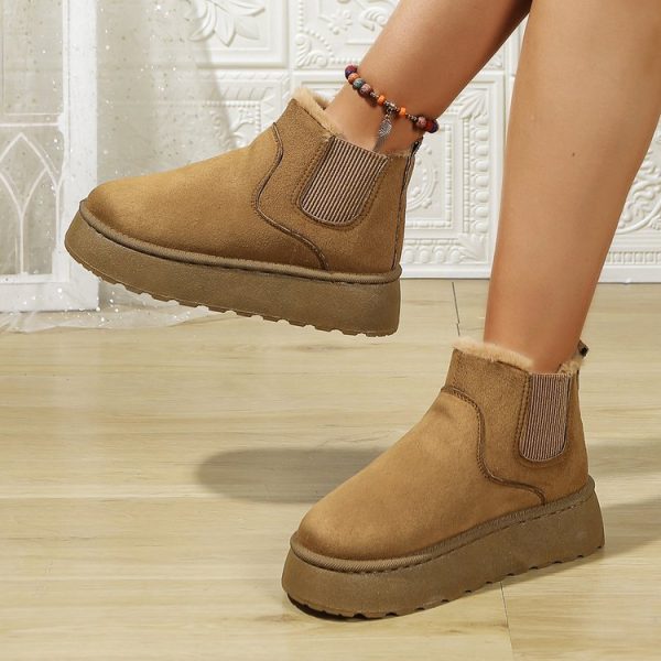 Women's Platform Snow Boots with Cotton Lining - Image 2