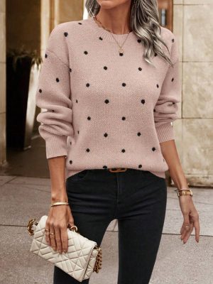 Women’s Round Neck Long Sleeve Pullover