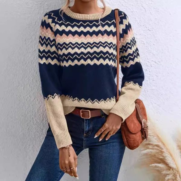 Women’s Round Neck Knitted Sweater